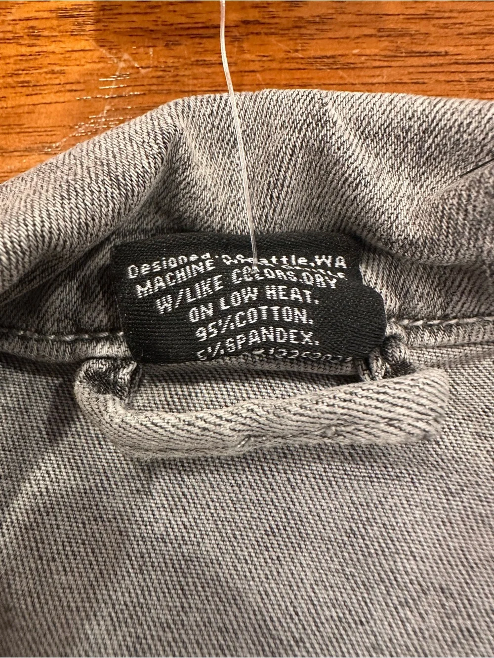 NWT Little Bipsy Grey Denim Vest, 6-12 Months